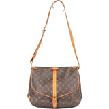 Louis Vuitton Canvas Monogram Saumur 35 Crossbody Bag