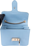 Gucci Blue Leather Interlocking GG Crossbody Bag