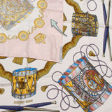 Hermès Classic "LES TAMBOURS" Silk Carre 90 Scarf Tuch