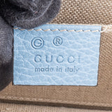 Gucci Blue Leather Interlocking GG Crossbody Bag