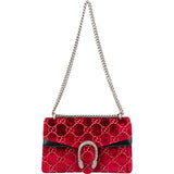 Gucci Limited Velvet GG Monogram Dionysus Shoulder Bag