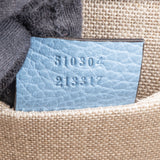 Gucci Blue Leather Interlocking GG Crossbody Bag