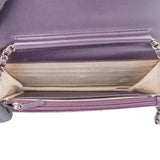 Chanel Quilted Velvet Boy Wallet On Chain Crossbody Bag