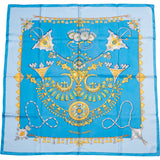 Hermès Classic "PARURES DES SABLES" Silk Carre 90 Scarf Tuch