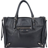 Balenciaga Black Leather City Handbag