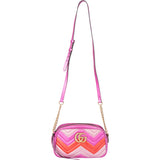 Gucci Tricolor Leather Marmont GG Crossbody Bag
