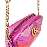 Gucci Tricolor Leather Marmont GG Crossbody Bag