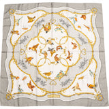 Hermès Classic "LA CLE des CHAMPS" Silk Carre 90 Scarf Tuch