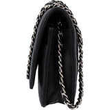 Chanel Quilted Caviar Leather Wallet On Chain Crossbody Bag