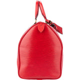 Louis Vuitton Rouge Epi Leather Keepall 45