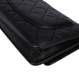 Chanel Quilted Caviar Leather Wallet On Chain Crossbody Bag