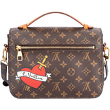 Louis Vuitton Canvas Monogram World Patches Metis Handbag