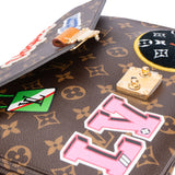 Louis Vuitton Canvas Monogram World Patches Metis Handbag