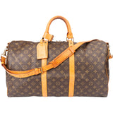 Louis Vuitton Canvas Monogram Keepall 50 Bandouliere