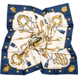 Hermès Classic "Les Clefs" Silk Carre 90 Scarf Tuch