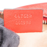 Gucci Red Leather Marmont GG Crossbody Bag