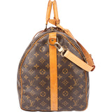 Louis Vuitton Canvas Monogram Keepall 55 Bandouliere
