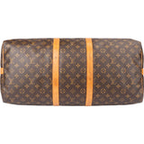 Louis Vuitton Canvas Monogram Keepall 55 Bandouliere
