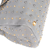 Miu Miu Grey Leather Bicolor Rivets Handbag