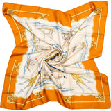 Hermès Classic "La Marine en Bois" Silk Carre 90 Scarf Tuch