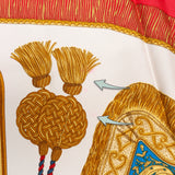 Hermès Classic "Les Clefs" Silk Carre 90 Scarf Tuch