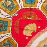 Hermès Classic "Les Clefs" Silk Carre 90 Scarf Tuch