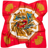 Hermès Classic "Les Clefs" Silk Carre 90 Scarf Tuch