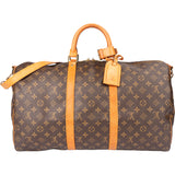 Louis Vuitton Canvas Monogram Keepall 50 Bandouliere