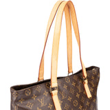 Louis Vuitton Canvas Monogram Cabas Mezzo Shoulder Bag