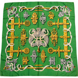 Hermès Classic "FERRONNERIE" Silk Carre 90 Scarf Tuch