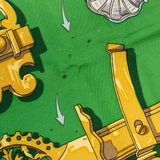 Hermès Classic "FERRONNERIE" Silk Carre 90 Scarf Tuch