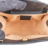 Gucci Black Leather Bamboo Diana Handbag