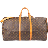 Louis Vuitton Canvas Monogram Keepall 60 Bandouliere