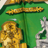Hermès Classic "FERRONNERIE" Silk Carre 90 Scarf Tuch