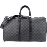 Louis Vuitton Damier Graphit Monogram Keepall 45 Bandouliere