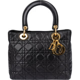 Christian Dior Quilted Leather Lady Dior Handbag