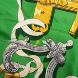 Hermès Classic "FERRONNERIE" Silk Carre 90 Scarf Tuch