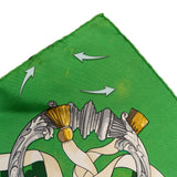 Hermès Classic "FERRONNERIE" Silk Carre 90 Scarf Tuch