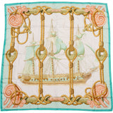 Hermès Classic "Tribord" Silk Carre 90 Scarf Tuch