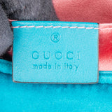 Gucci Blue Satin Marmont GG Crossbody Bag