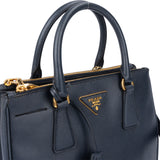 Prada Blue Saffiano Leather Galleria Handbag