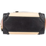 Celine Tricolor Leather Luggage Handbag