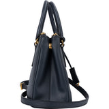 Prada Blue Saffiano Leather Galleria Handbag