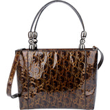 Christian Dior Patent Leather Oblique Monogram Maris Handbag