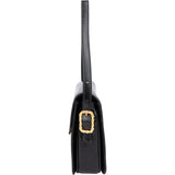 Celine Black Boxcalf Triomphe Shoulder Bag