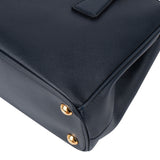 Prada Blue Saffiano Leather Galleria Handbag
