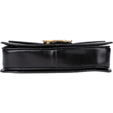 Celine Black Boxcalf Triomphe Shoulder Bag