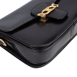 Celine Black Boxcalf Triomphe Shoulder Bag
