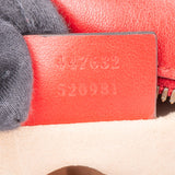 Gucci Red Leather Marmont GG Crossbody Bag