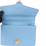 Gucci Blue Leather Sylvie Shoulder Bag